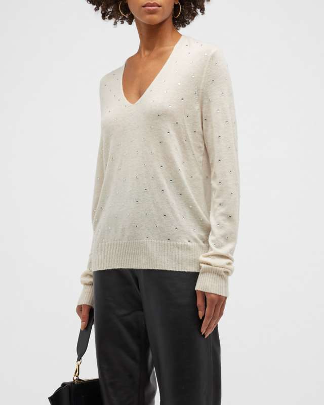 Elya Embellished Cashmere Jump